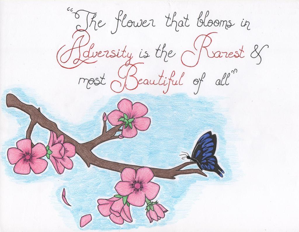 flower in adversity